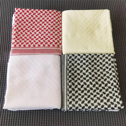 Islamic Clothing Man Saudi Arabic Dubai Traditional Costumes Muslim Accessories Turban Praying Hat Plaid Head Scarf 140*140cm - AMULET RING STORE