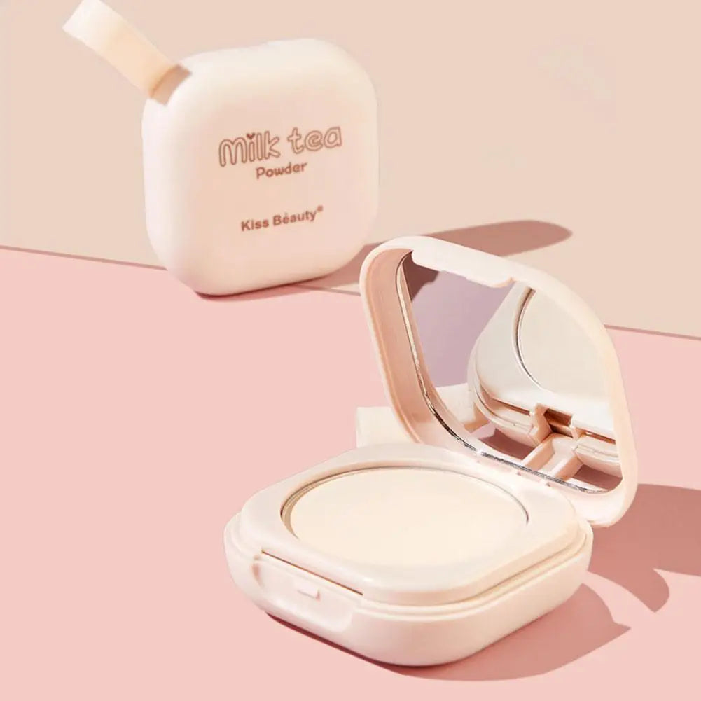 Korean Loose Powder Full Brightening Concealer Mineral Face Foundation Cosmetics Lasting Makeup Powder Compact Powder Pressed - AMULET RING STORE