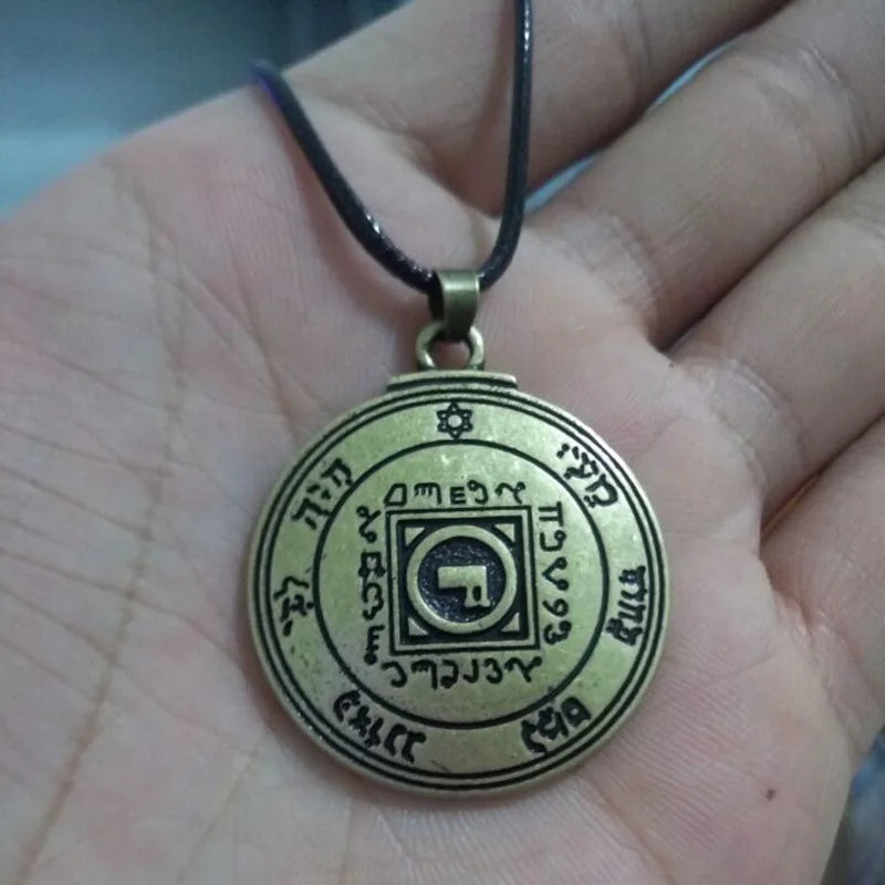 Talisman for Good Luck Amulet Pendant Key of Solomon Necklace