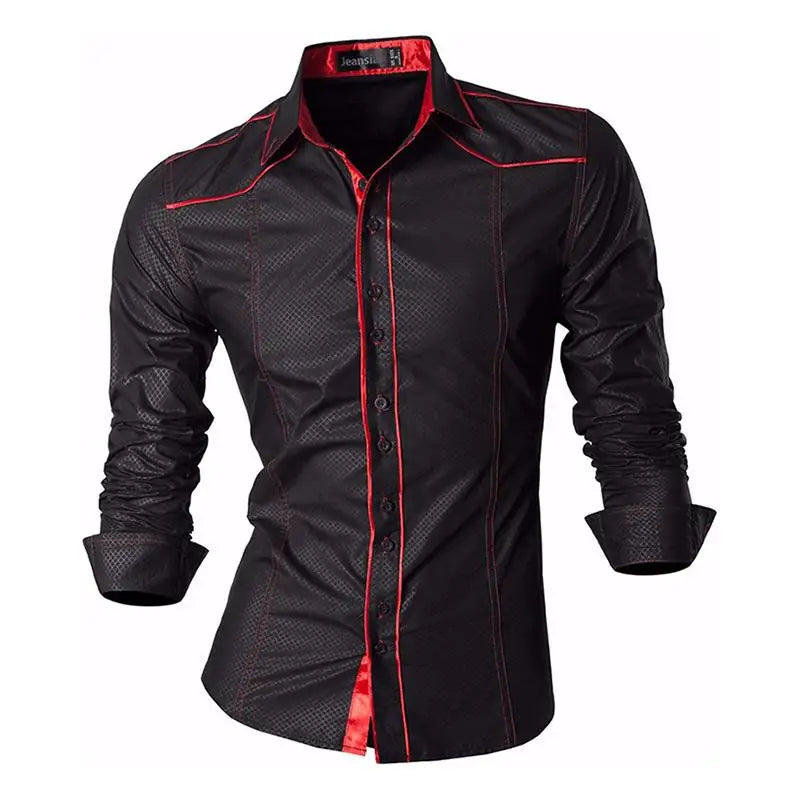 jeansian Spring Autumn Features Shirts Men Casual Shirt New Arrival Long Sleeve Casual Male Shirts K034