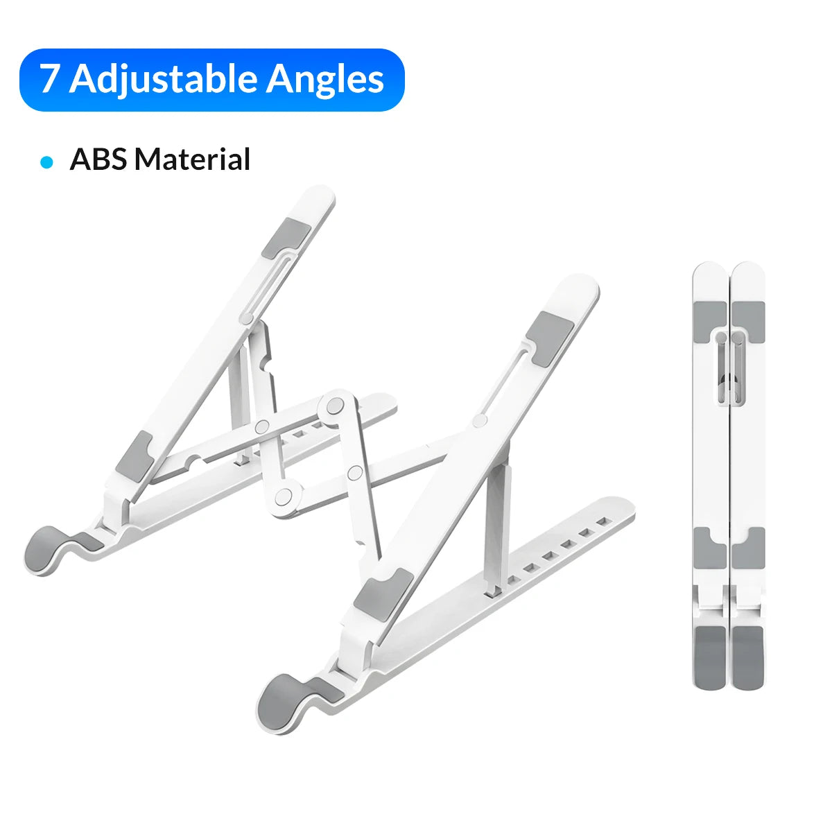 ORICO Foldable Laptop Stand Holder Riser Portable Adjustable Aluminum Notebook Stand Computer Stand 7 Angles for MacBook Tablets - AMULET RING STORE