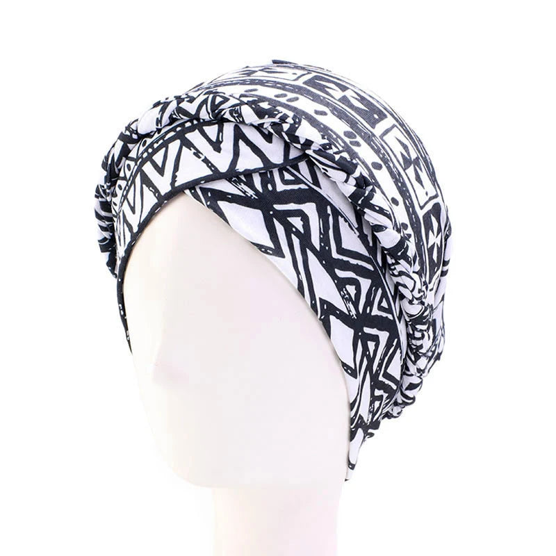 Cotton print muslim turban scarf for women islamic inner hijab caps Arab wrap head scarves femme musulman turbante mujer - AMULET RING STORE