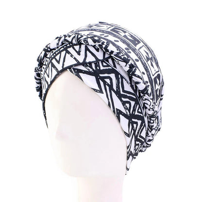 Cotton print muslim turban scarf for women islamic inner hijab caps Arab wrap head scarves femme musulman turbante mujer - AMULET RING STORE