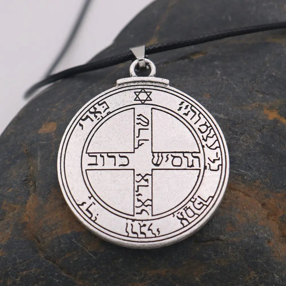 Talisman for Good Luck Amulet Pendant Key of Solomon Necklace