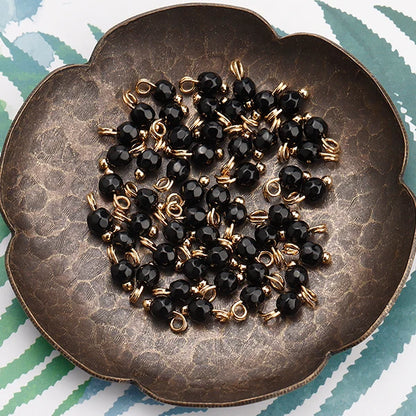 GUFEATHER,50pcs/lot,M899,jewelry accessories,18k gold plated,copper metal,natural stone,hand made,diy earrings,jewelry making - AMULET RING STORE