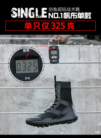 Summer Combat Boot Men Women Climbing Training Lightweight Waterproof Tactical Boots Outdoor Hiking Breathable Mesh Shoes - AMULET RING STORE