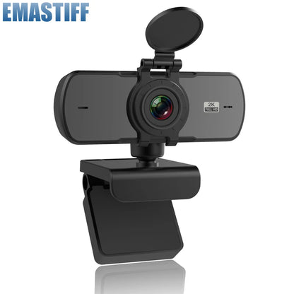 Webcam 2K Full HD 1080P Web Camera Autofocus With Microphone USB Web Cam For PC Computer Mac Laptop Desktop YouTube Webcamera