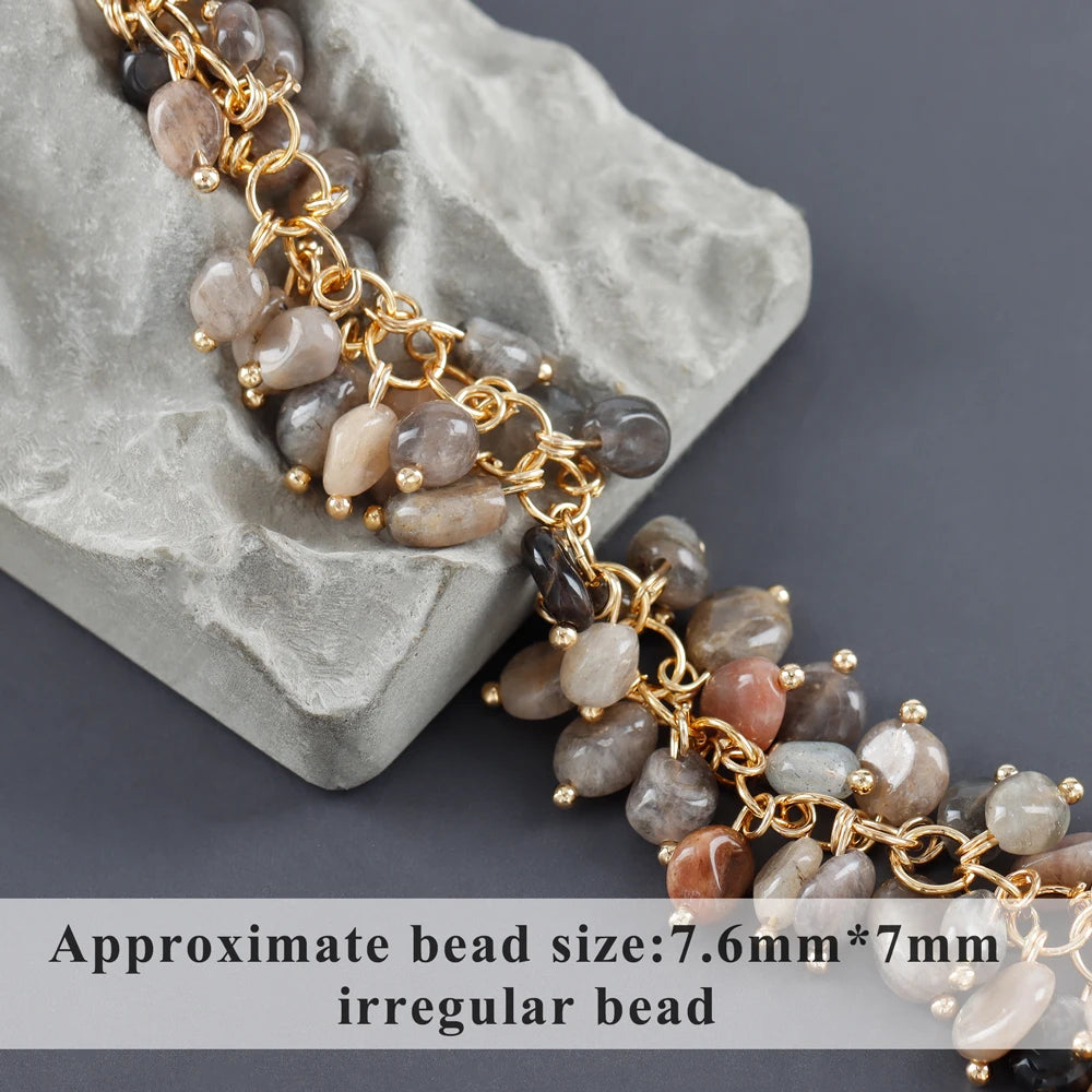 GUFEATHER M987,jewelry accessories,pass REACH,nickel free,18k gold plated,copper,natural stone,diy chain,jewelry making,10cm/lot - AMULET RING STORE