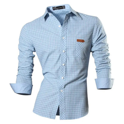 jeansian Spring Autumn Features Shirts Men Casual Shirt New Arrival Long Sleeve Casual Male Shirts K034