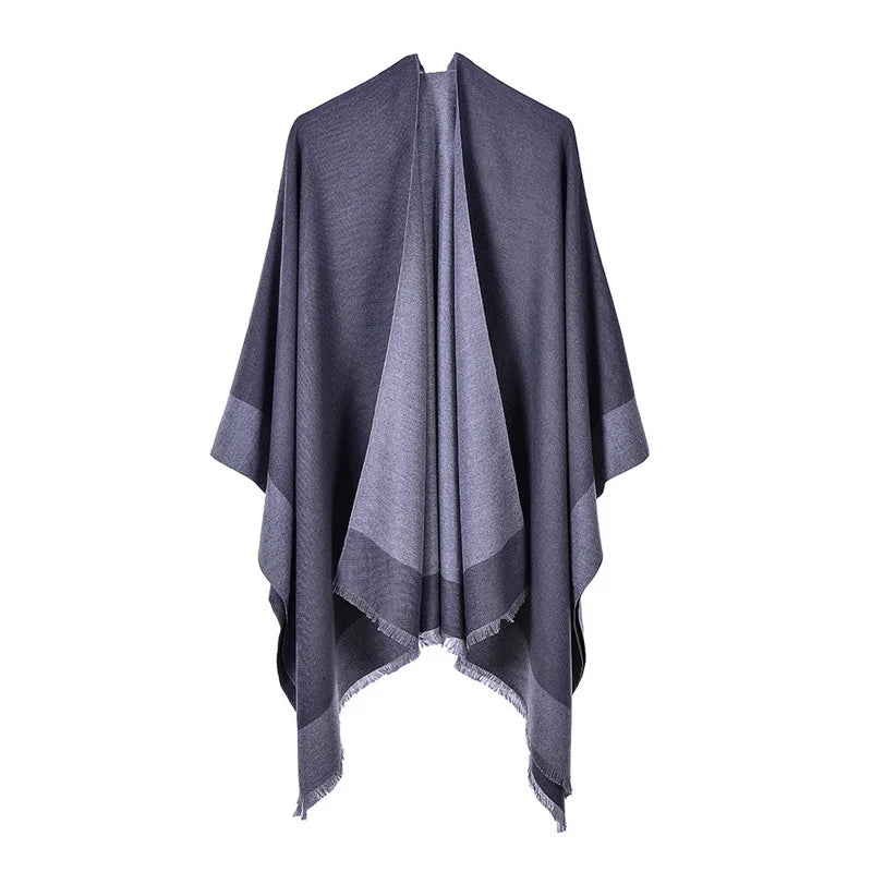 Winter Fashion Poncho Women Capes Scarf Imitation Cashmere Ladies Scarves Warm Shawls Wraps Woman Ponchos Bufanda Mujer Foulard