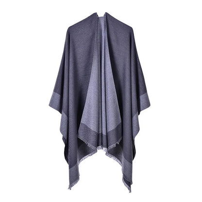 Winter Fashion Poncho Women Capes Scarf Imitation Cashmere Ladies Scarves Warm Shawls Wraps Woman Ponchos Bufanda Mujer Foulard