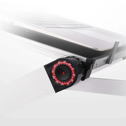 Portable Folding Holder Aluminum Alloy Laptop Stand Desk Bed Table Stand Notebook Computer Anti-Skid Bracket for 11-17 Inch - AMULET RING STORE