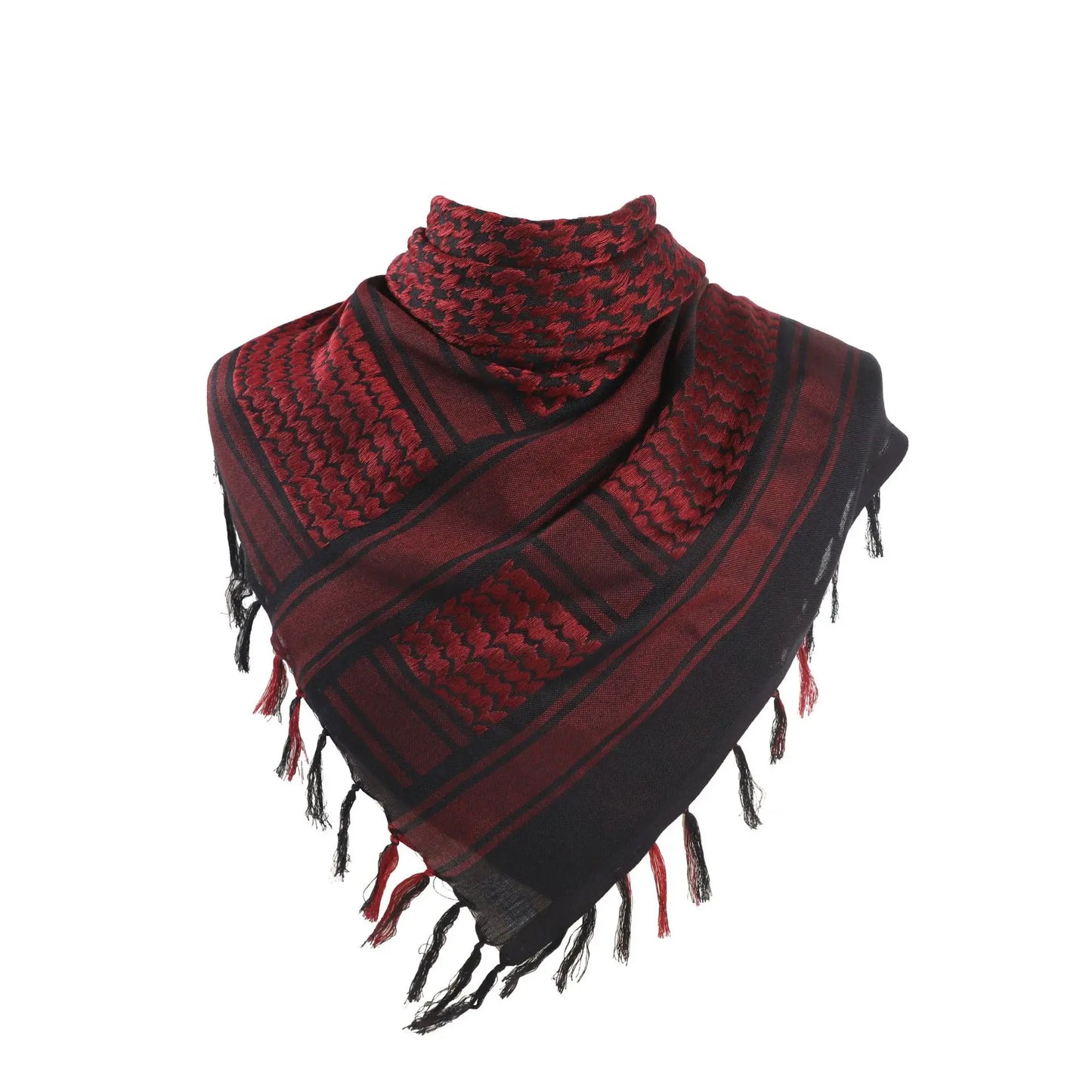 Hot sale Arab Keffiyeh Shemagh Scarf Cotton Winter Shawl Neck Warmer Cover Head Wrap Windproof Tactical Camping Scarf Men Women - AMULET RING STORE