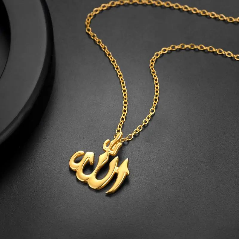 2025 Muslim Rune Pendant Necklace Men's Women's Amulet Pendant