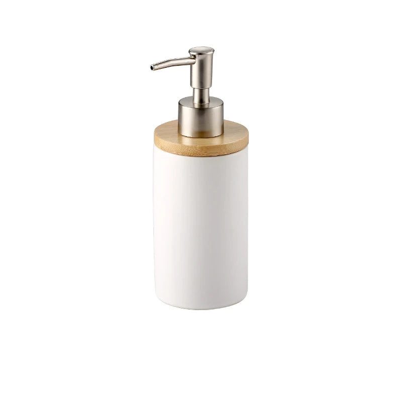 UNTIOR 3PCS Ceramic Bathroom Accessories Set Fashion Soap Dispenser Toothbrush Holder Tumbler Ceramic Household Bathroom Product - AMULET RING STORE