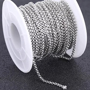 reidgaller 10meteres/roll rose gold plated stainless steel metal necklace chains for jewelry making diy bracelet accessories - AMULET RING STORE