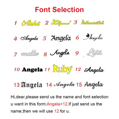 FINE4U N582 Custom Name Necklace Personalized 18K Gold Plated Nameplate Customized Jewelry Gift for Women