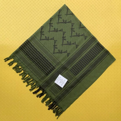 Military Shemagh Tactical Desert Scarf Shemagh Scarf Men Neck Head Wraps for Men Cotton Keffiyeh Arab Wrap with Tassel - AMULET RING STORE