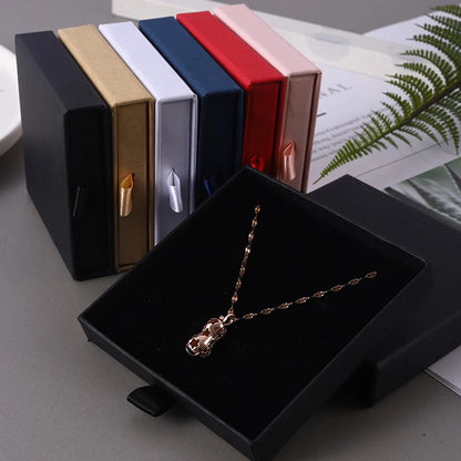 Thicken Paper Drawer Jewelry Box Greeting Card for Necklace Bracelet Ring Gift Display Case Jewelry Packaging Boxes Wholesale - AMULET RING STORE