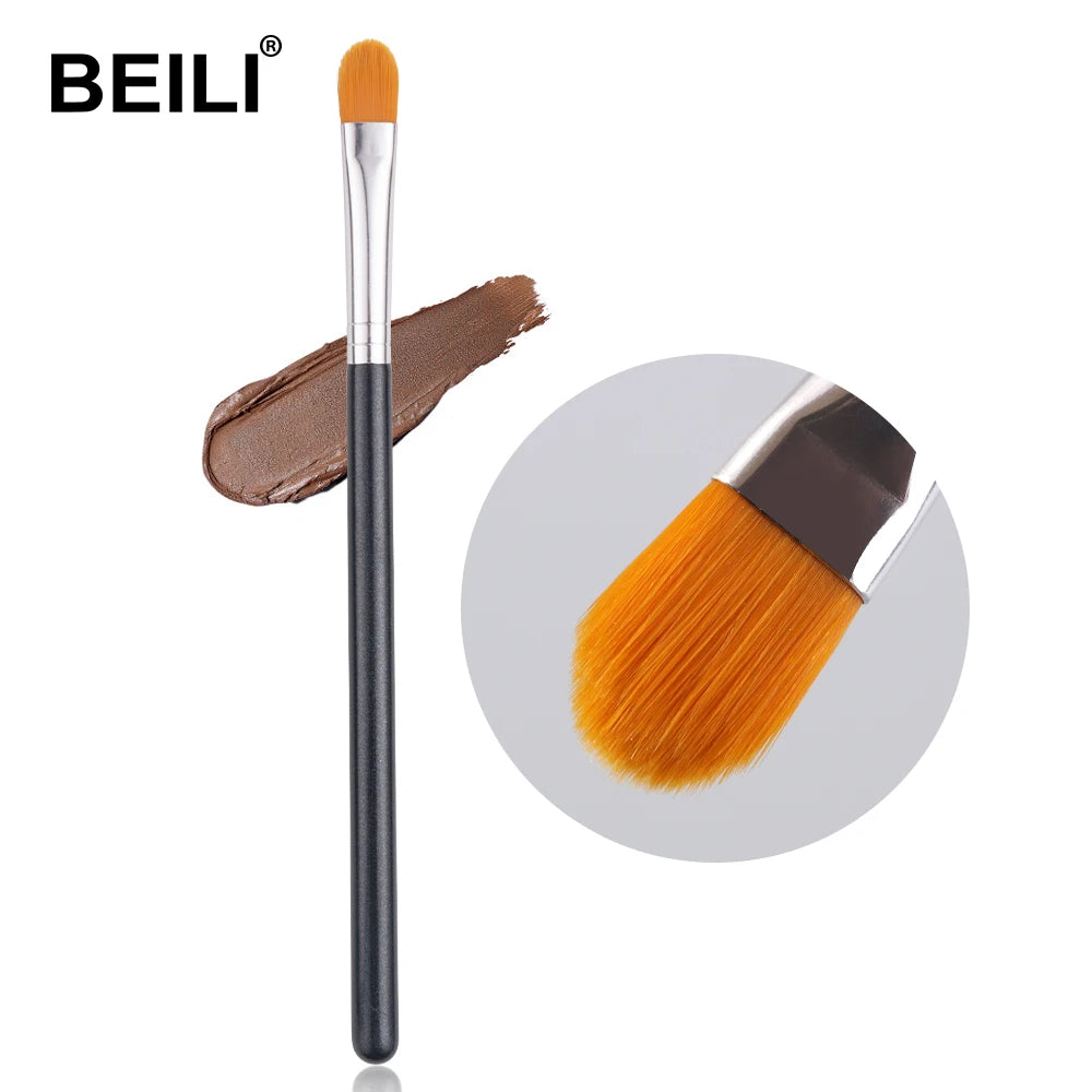 BEILI Ultra Thin Eyebrow Makeup Brush Set For Professional Eyeliner Eyelash Concealer Detail Brushes Make up Beauty Product - AMULET RING STORE