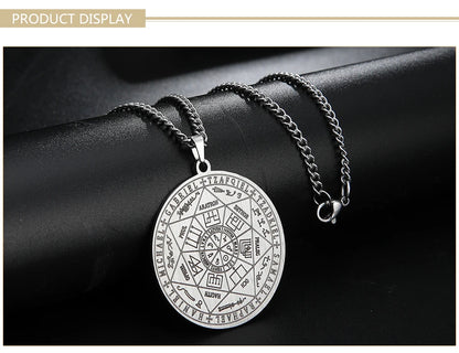 Skyrim Seal of Solomon Seven Archangel Necklace Men Women