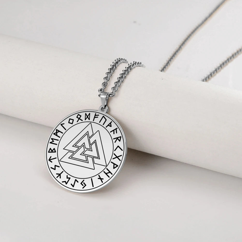 Wicca 7 Archangels Sigil Charm Necklaces Men Women Seal of Solomon Pendant Supernatural Protection Amulet Magic Talisman Jewelry