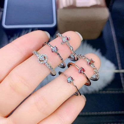 Solid 14K Rose Gold Vintage Alexandrite Engagement Ring