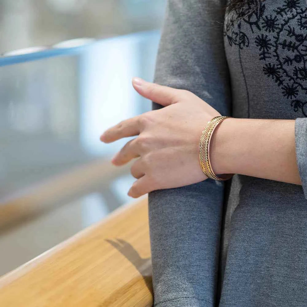 Twisted Pure Copper Bracelets Adjustable 11mm Wide Magnetic Therapy Arthritis Energy Bangles Benefits Cuff Jewelry for Women