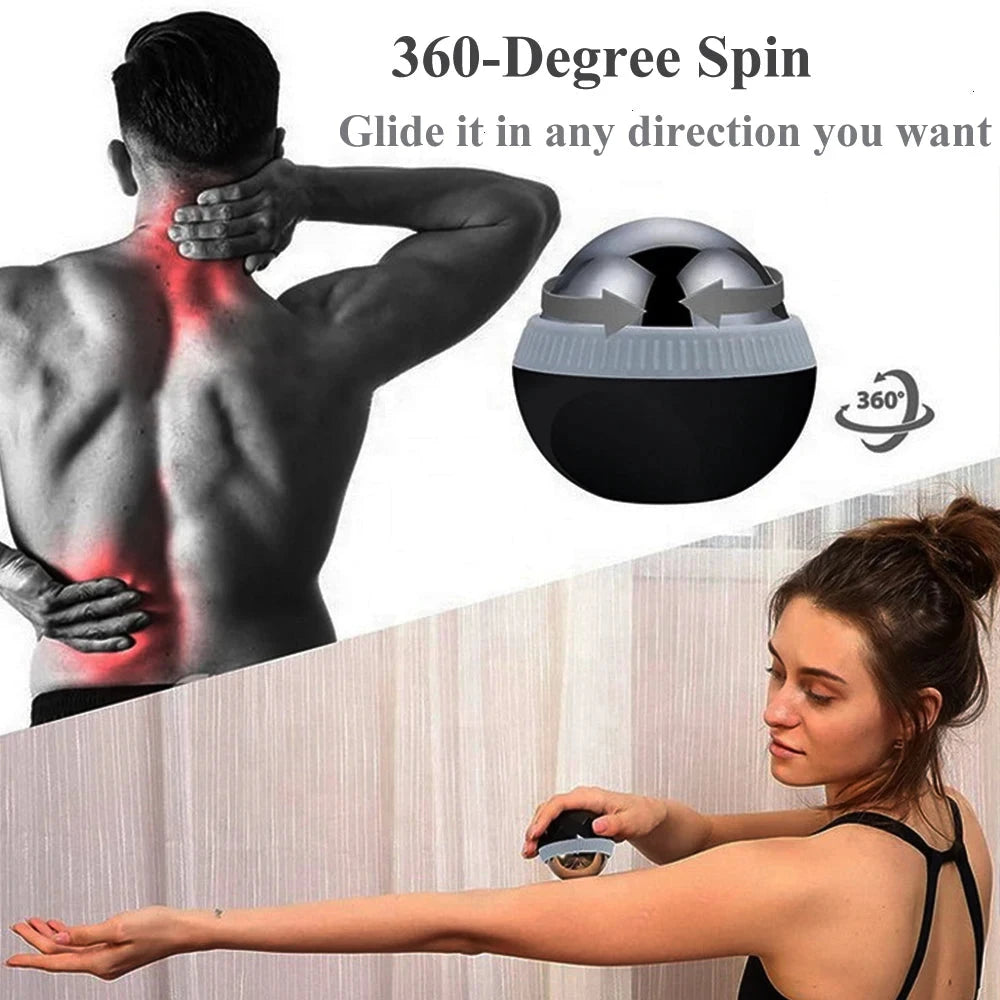 Hot/Cold Massage Roller Ball Stainless Steel Body Therapy Ice Roller Pain Relief  Deep Tissue Massage Balls Body Face Massager