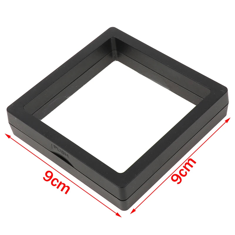 1Pc PE Film Jewelry Storage Box Brooch Coin Gems Jewelry Storage Box Dustproof Exhibition Decoration Floating Ring Case - AMULET RING STORE