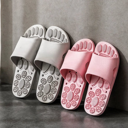 Reflexology Foot Massage Slippers Bath Slippers Tension Relief Acupuncture Feet Massager Household Slipper Foot Health Care - AMULET RING STORE