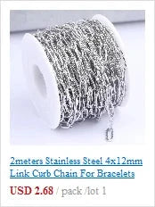 reidgaller 10meteres/roll rose gold plated stainless steel metal necklace chains for jewelry making diy bracelet accessories - AMULET RING STORE