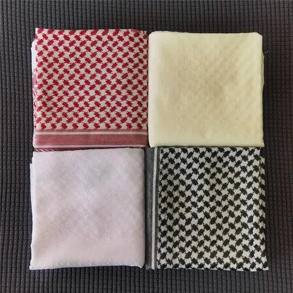 Islamic Clothing Man Saudi Arabic Dubai Traditional Costumes Muslim Accessories Turban Praying Hat Plaid Head Scarf 140*140cm