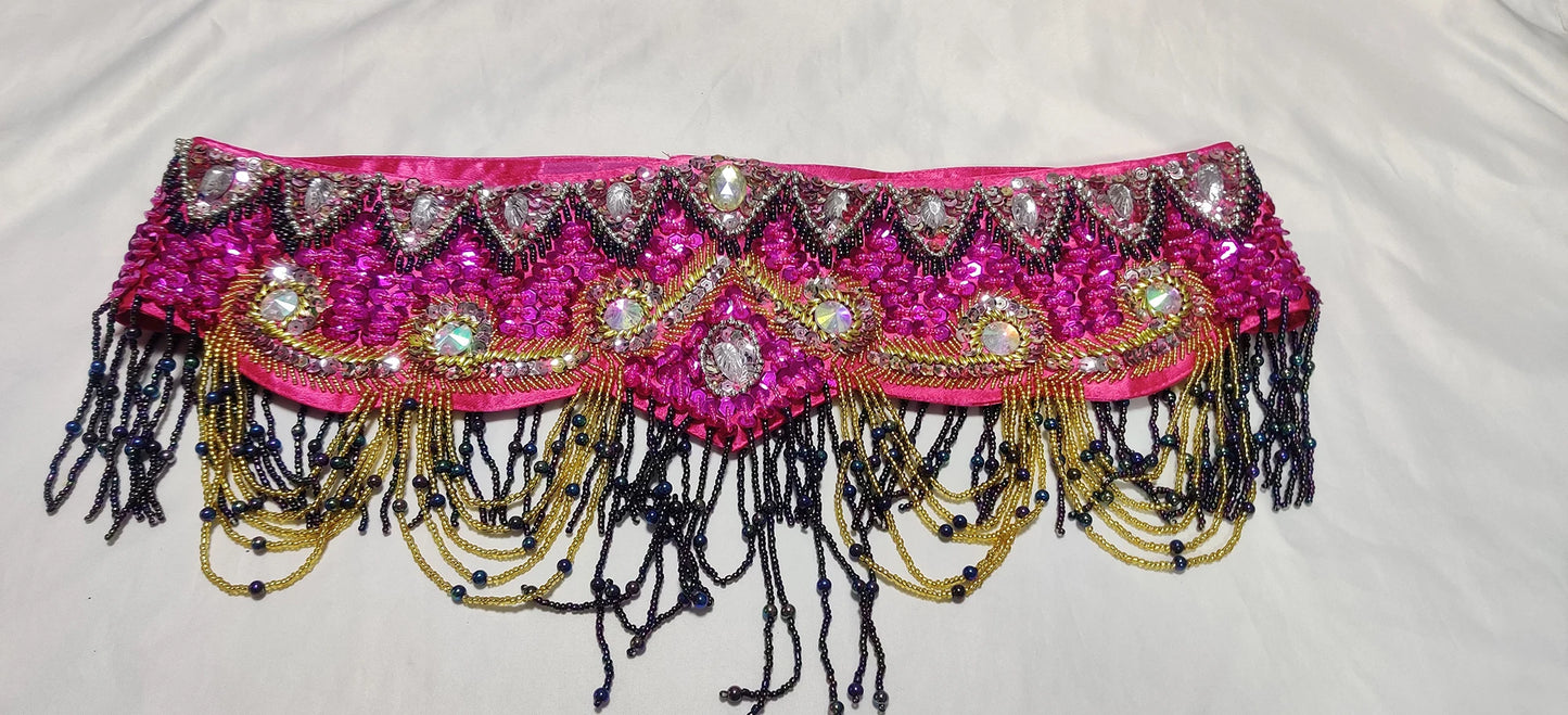 Special Customizable Hand Beaded Oriental Belly Dance Costumes Bra or Belt Separately XL Size 20-30 days
