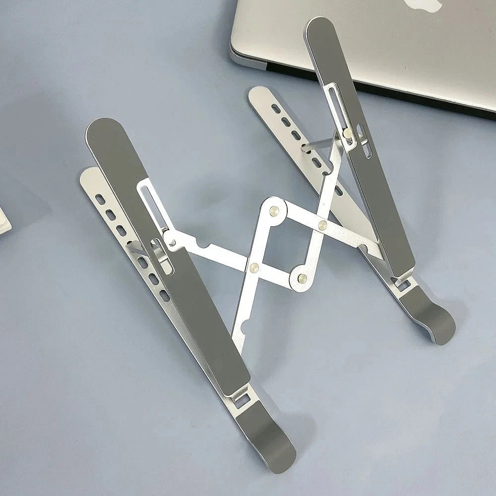 ORICO Foldable Laptop Stand Holder Riser Portable Adjustable Aluminum Notebook Stand Computer Stand 7 Angles for MacBook Tablets - AMULET RING STORE