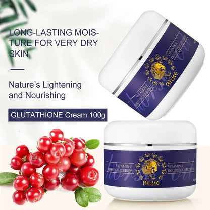 AILKE Whitening Cream, Glutathione Body Lotion for Brighter Skin, Reduce Dark Spots, Black Spots, Moisturizing, Even Skin Tone