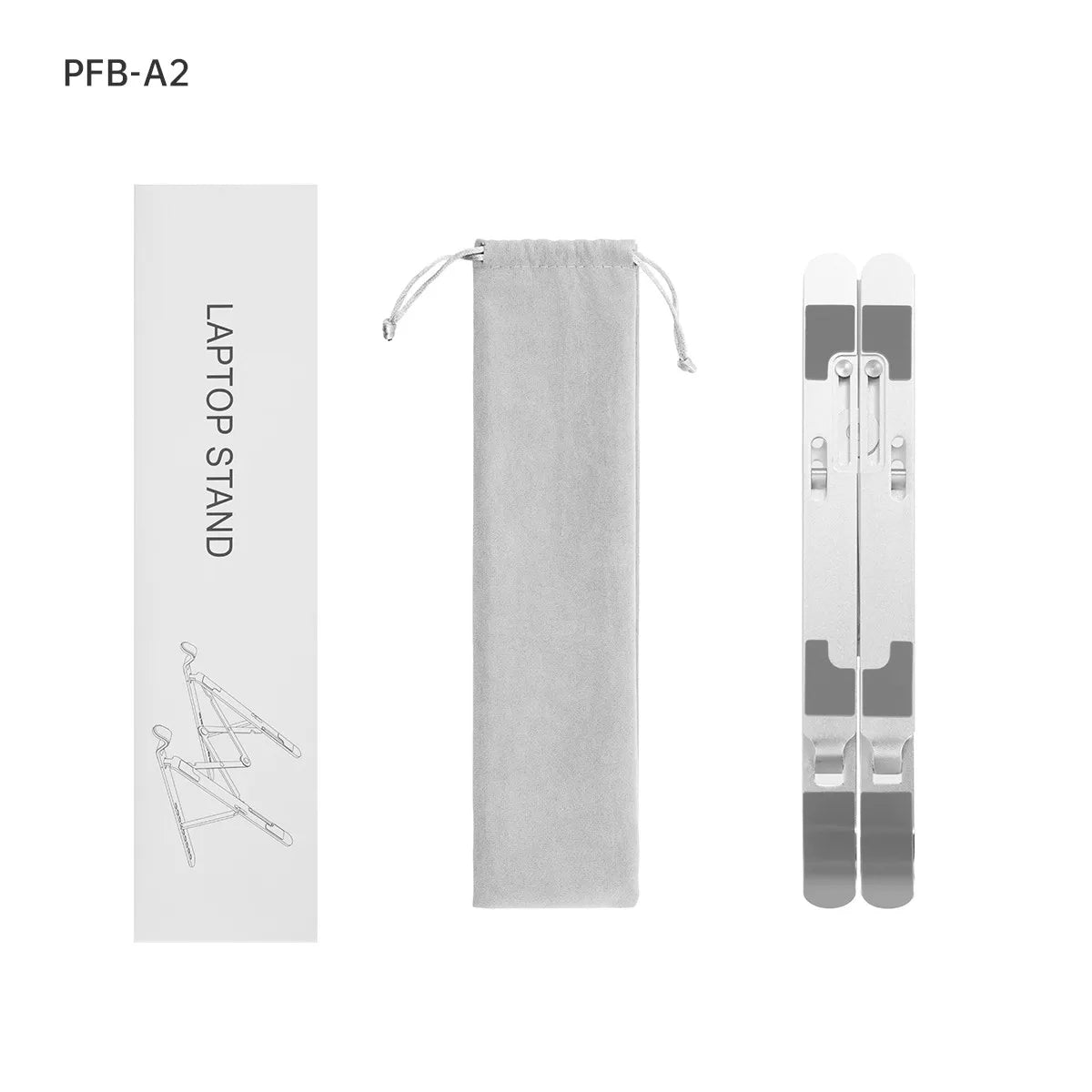 ORICO Foldable Laptop Stand Holder Riser Portable Adjustable Aluminum Notebook Stand Computer Stand 7 Angles for MacBook Tablets - AMULET RING STORE