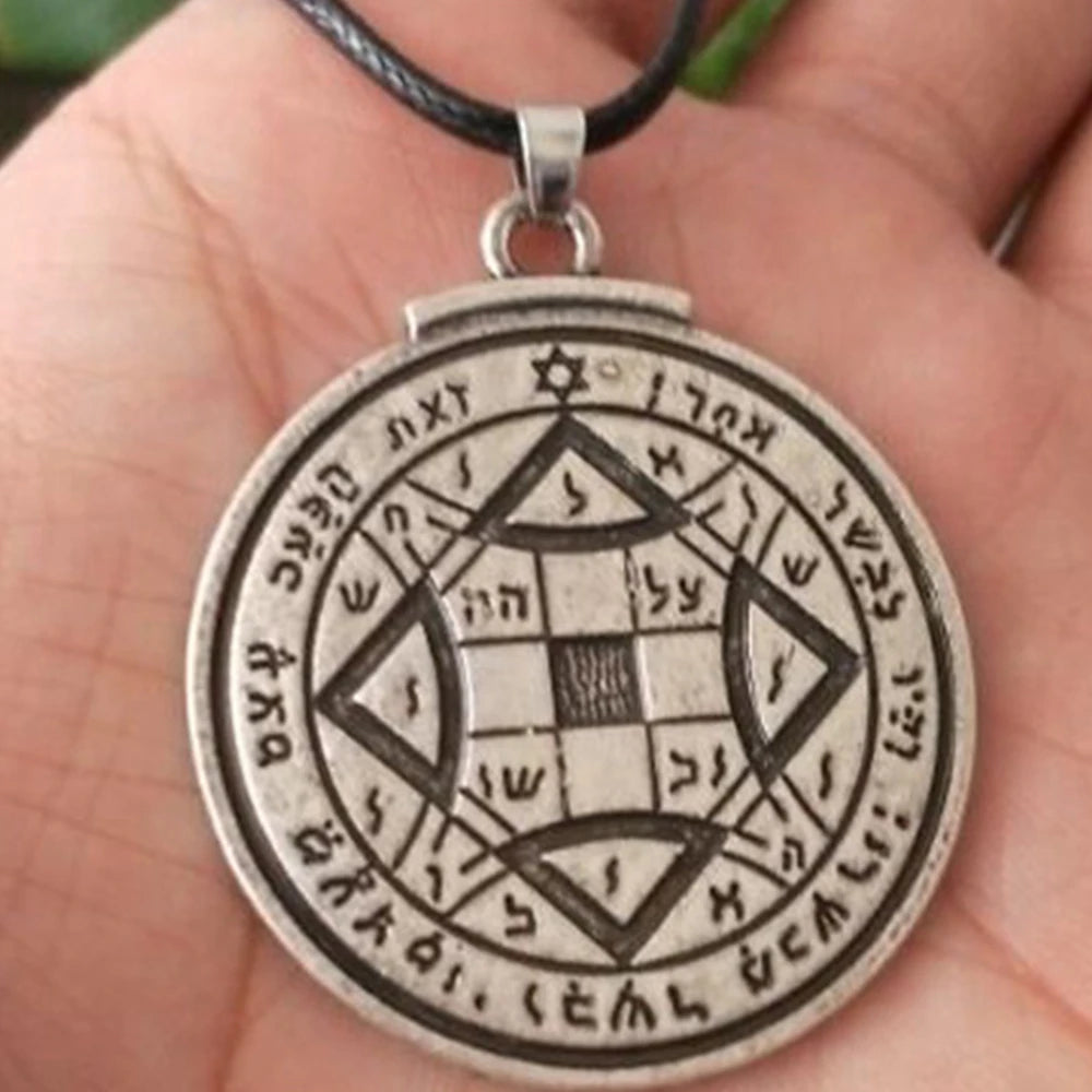 Talisman for Good Luck Amulet Pendant Key of Solomon Necklace