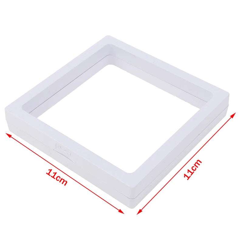 1Pc PE Film Jewelry Storage Box Brooch Coin Gems Jewelry Storage Box Dustproof Exhibition Decoration Floating Ring Case - AMULET RING STORE
