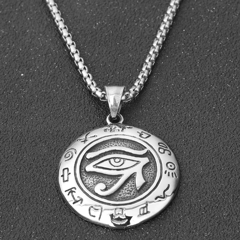 Ancient Egyptian Eye of Horus Eagle-Headed God Pendant