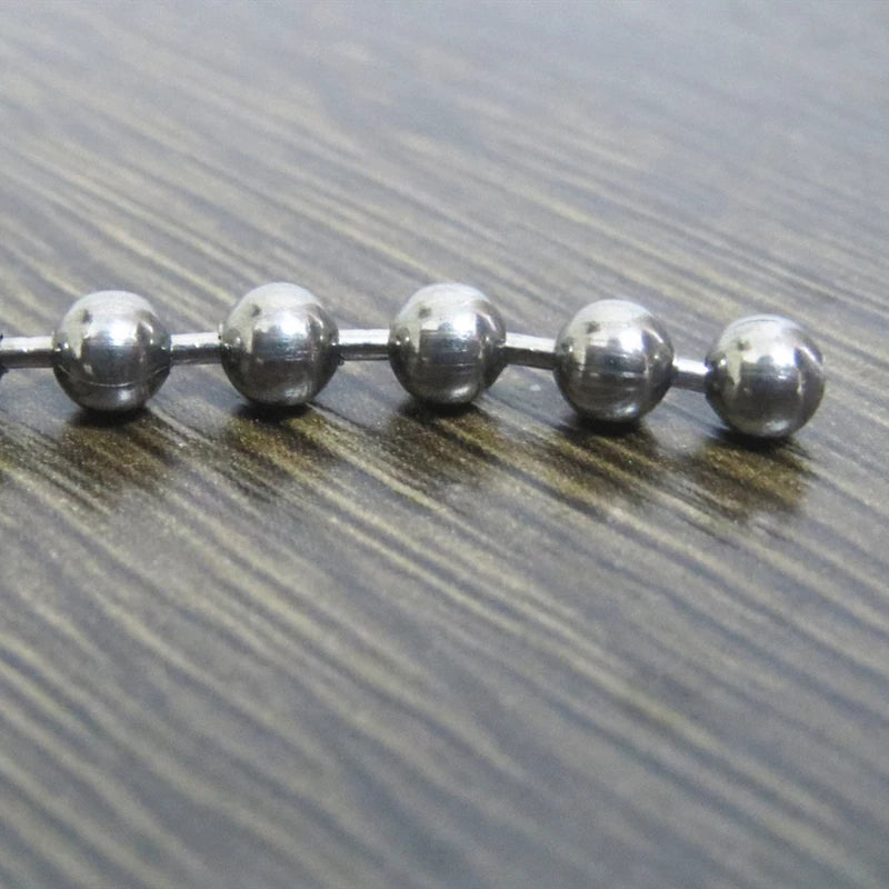 4MM Hypoallergenic Nickel Free Titanium Ball Chain for Sensitive Skin | Itchy Neck No More | Safe for Everyone