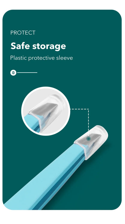 MR.GREEN Eyebrow Tweezer Colorful Hair Beauty Fine Hairs Puller Stainless Steel Slanted Eye Brow Clips Removal Makeup Tools - AMULET RING STORE