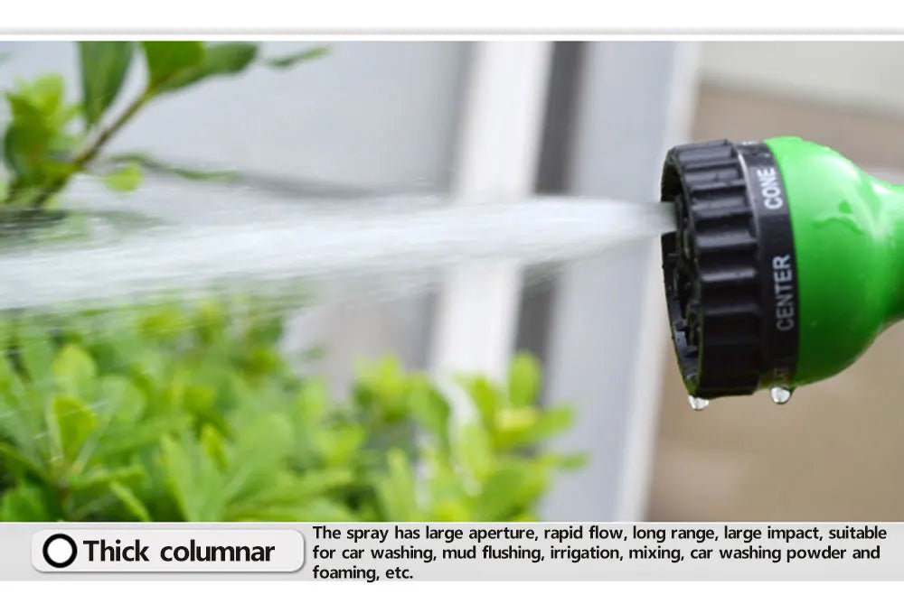 Garden Hose Pipe Water Hose Expandable Magic Hose 7 Patterns Water Gun Foam Pot flexible reels hose Car Wash Gun Sprayer - AMULET RING STORE