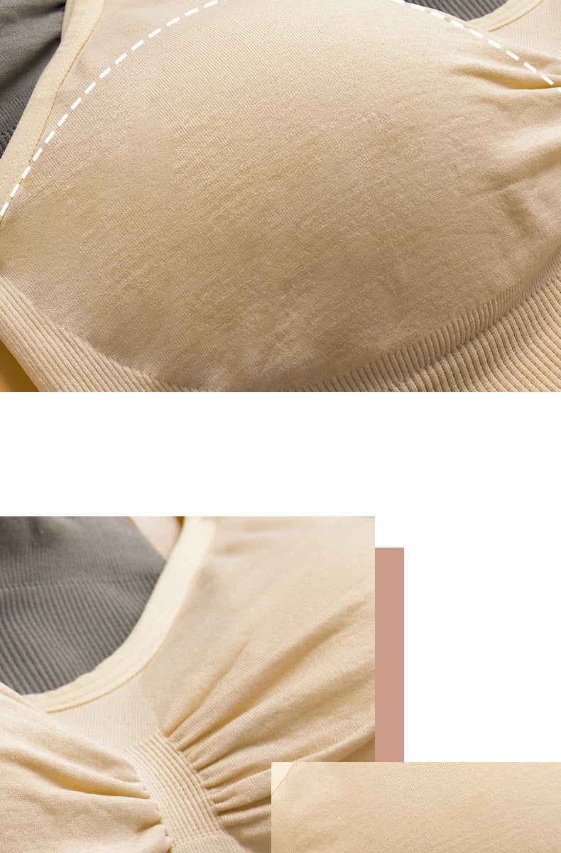 High Quality Plus Size Nursing Bra Breathable Women Breastfeeding Underwear Seamless Maternity Bra Push Up - AMULET RING STORE