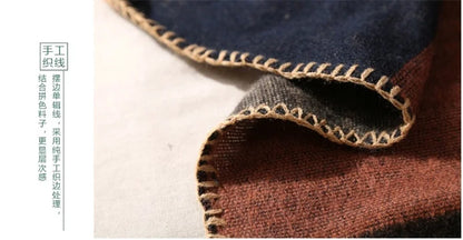 Winter Fashion Poncho Women Capes Scarf Imitation Cashmere Ladies Scarves Warm Shawls Wraps Woman Ponchos Bufanda Mujer Foulard