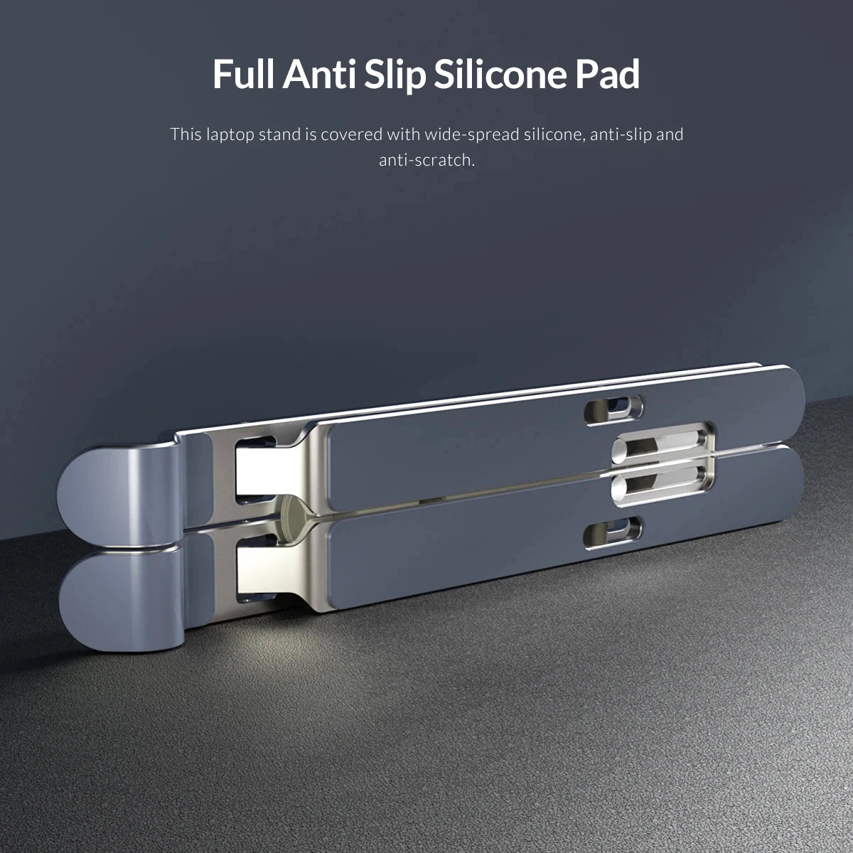 ORICO Foldable Laptop Stand Holder Riser Portable Adjustable Aluminum Notebook Stand Computer Stand 7 Angles for MacBook Tablets - AMULET RING STORE