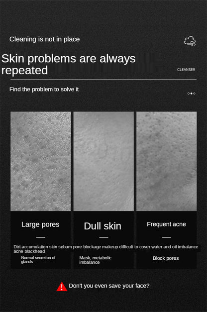 Amino Acid Facial Cleanser Face Wash Cleansing Mousse Moisturizing Oil Control Shrink Pores Makeup Remover Creamy Foam Skin Care - AMULET RING STORE