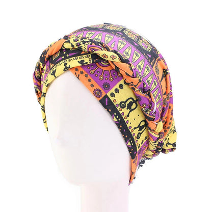 Cotton print muslim turban scarf for women islamic inner hijab caps Arab wrap head scarves femme musulman turbante mujer - AMULET RING STORE