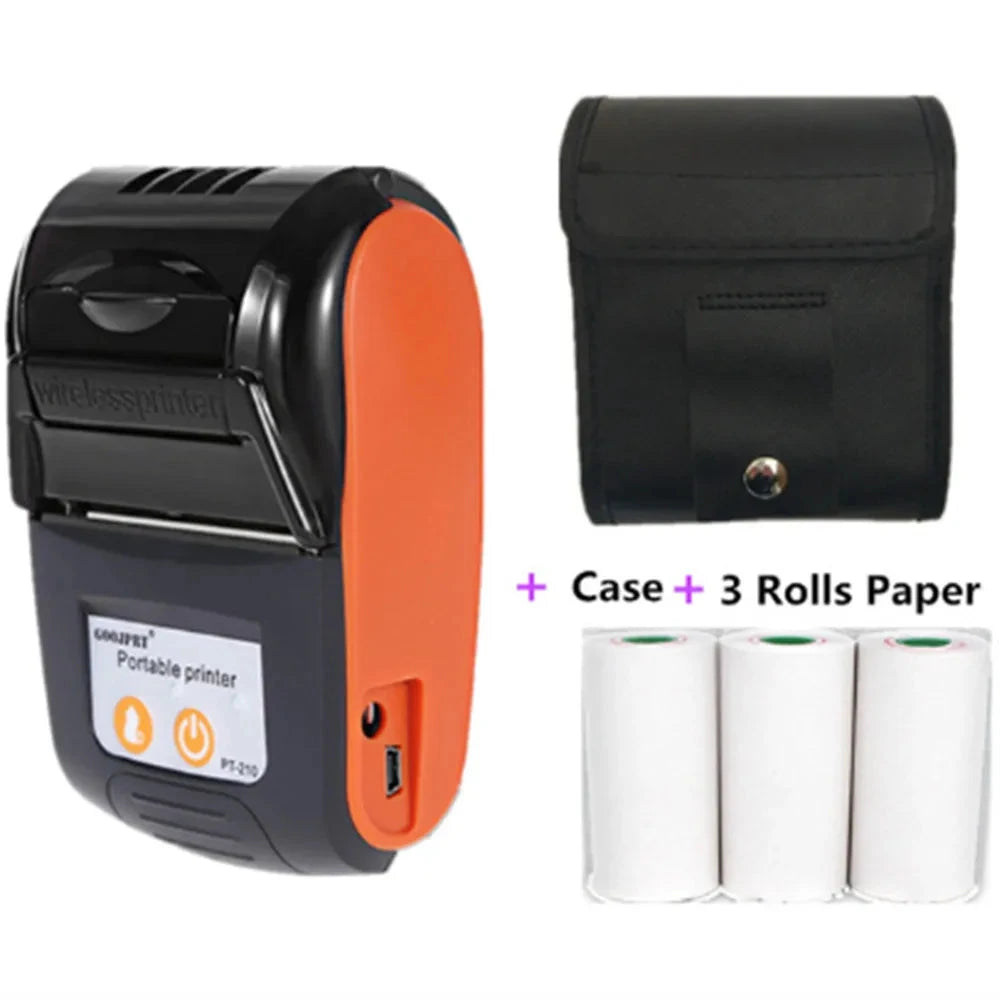 58mm Bluetooth 4.0 Thermal Printer For Phone and Computer To Print Bill POS Receipt Thermal Bluetooth Printer PT210 Model