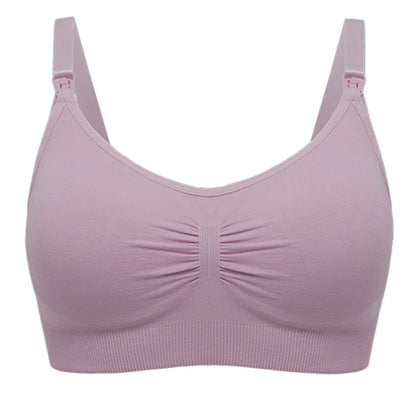 High Quality Plus Size Nursing Bra Breathable Women Breastfeeding Underwear Seamless Maternity Bra Push Up - AMULET RING STORE
